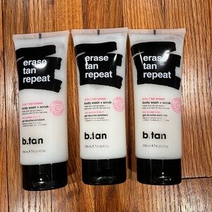 New,3 of Pack b.tan‎ Self Tan Remover & Body Wash, 8fl oz
